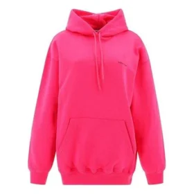 Sweats à capuche classiques minimalistes unis avec logo, rose 570798THV775630