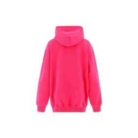 Sweats à capuche classiques minimalistes unis avec logo, rose 570798THV775630
