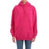 Sweats à capuche classiques minimalistes unis avec logo, rose 570798THV775630