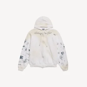 Sweats à capuche classiques pour homme, blanc, avec fermeture éclair