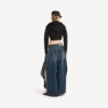 Sweats à capuche cocoon Techwear pour femme, noir Sweats à capuche cocoon Techwear pour femme, noir