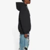 Sweats à capuche à cordon de serrage en polaire Bb Pixel, manches longues, noir 578135TKVI81070