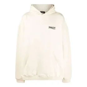 Sweats à capuche coupe ample « Political Campaign » « White » 620973TKVI98962