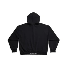 Sweats à capuche coupe moyenne « Black Faded » 742603TOVF39034