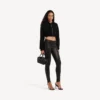 Sweats à capuche court zippé Techwear pour femme, noir Sweats à capuche court zippé Techwear pour femme, noir