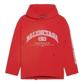 Sweats à capuche courts Maison Balenciaga « Cardi Red » 670946-TLVJ3-6441