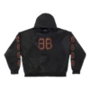 Sweats à capuche Crypto coupe moyenne « Black Faded » 742603TOVN71055