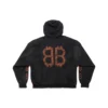 Sweats à capuche Crypto coupe moyenne « Black Faded » 742603TOVN71055