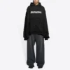 Sweats à capuche déchirés « Black White » 659403TKVB61093