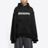 Sweats à capuche déchirés « Black White » 659403TKVB61093