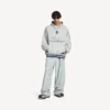 Sweats à capuche de football 3b pour homme, gris/blanc Sweats à capuche de football 3b pour homme, gris/blanc