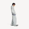 Sweats à capuche de football 3b pour homme, gris/blanc Sweats à capuche de football 3b pour homme, gris/blanc