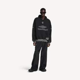 Sweats à capuche de football 3b pour homme, noir/anthracite
