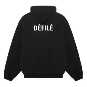 Sweats à capuche de sport en polaire noir 641529TJVE51000
