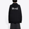 Sweats à capuche de sport en polaire noir 641529TJVE51000
