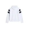 Sweats à capuche de survêtement zippés Sporty B « Blanc Noir Rouge » 675330TLVA39028