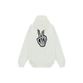 Sweats à capuche Drip Peace, coupe large « White » 651799TKVA2863932