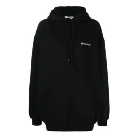 Sweats à capuche en coton avec logo SS21, noir 578135TJV851070