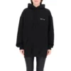 Sweats à capuche en coton avec logo SS21, noir 578135TJV851070