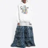 Sweats à capuche en coton Balenciaga x THE SIMPSONS, coupe ample « Blanc » 675003TLVG89016