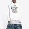 Sweats à capuche en coton Balenciaga x THE SIMPSONS, coupe ample « Blanc » 675003TLVG89016