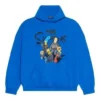 Sweats à capuche en coton Balenciaga x THE SIMPSONS, coupe ample « Bleu » 674986TLVG84210