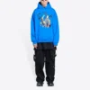 Sweats à capuche en coton Balenciaga x THE SIMPSONS, coupe ample « Bleu » 674986TLVG84210
