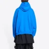 Sweats à capuche en coton Balenciaga x THE SIMPSONS, coupe ample « Bleu » 674986TLVG84210