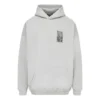 Sweats à capuche en coton Barcode « Gris » 651799TKVE68174