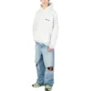 Sweats à capuche en coton BB Corp « White » 713677TOVP19081