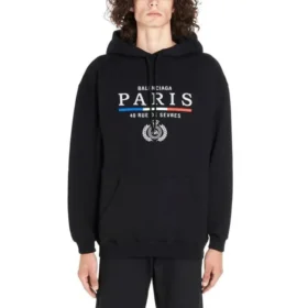 Sweats à capuche en coton BB Paris Flag « Noir » 570811TGV681000