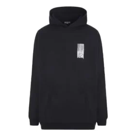 Sweats à capuche en coton « Black » avec code-barres 651799TKVE61070