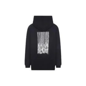 Sweats à capuche en coton « Black » avec code-barres 651799TKVE61070