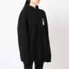 Sweats à capuche en coton « Black » avec code-barres 651799TKVE61070