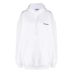 Sweats à capuche en coton SS21 avec petit logo, blanc, taille S 578135TJV859040