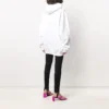 Sweats à capuche en coton SS21 avec petit logo, blanc, taille S 578135TJV859040