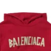 Sweats à capuche en coton Tape Type « Rouge » 682019TOVB36400