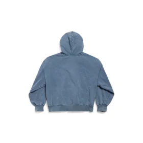 Sweats à capuche Enjoy Paris à fermeture éclair intégrale, coupe classique « Bleu délavé » 803264TRVL99340