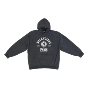 Sweats à capuche Est. 1917 avec logo universitaire imprimé « Washed Black » 697879TMV991000
