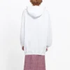 Sweats à capuche et cordon de serrage, blanc 570792TEV199044