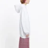 Sweats à capuche et cordon de serrage, blanc 570792TEV199044