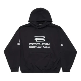 Sweats à capuche générés par IA « Black White » 767877TQVF99034