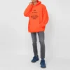 Sweats à capuche « Hi My Name Is » « Orange fluorescent/Noir » 651799TKVK57513
