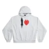 Sweats à capuche I Love, coupe moyenne « Blanc » 742603TOVH59081
