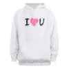 Sweats à capuche « I Love U » « Blanc » 570811TJVL69040