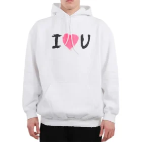 Sweats à capuche « I Love U » « Blanc » 570811TJVL69040