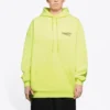 Sweats à capuche jaune avec logo Alphabet 578135TJVD47110