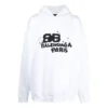 Sweats à capuche à l&rsquo;icône BB Icon dessinée à la main, coupe large « White » 620973TNVQ19040