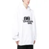 Sweats à capuche à l&rsquo;icône BB Icon dessinée à la main, coupe large « White » 620973TNVQ19040