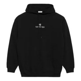 Sweats à capuche à manches longues avec imprimé alphabétique Noir 578135TJVE11034